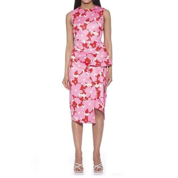 Alexia Admor Dresses & Skirts - Alexia Admor Valeri Asymmetric Ruffle Cocktail Dress Medium